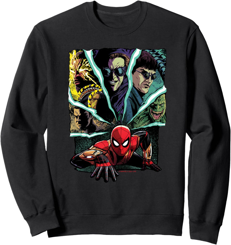 Marvel Spider-Man: No Way Home Spider-Man and Foes Sweatshirt