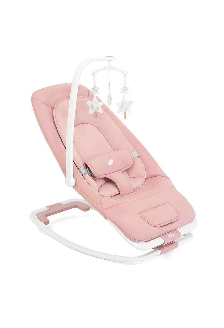 Joie Dreamer Babywippe ab Geburt, kompakt & faltbar, mit Vibrationsfunktion, 3-fach verstellbarer Rü