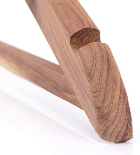 Hangerworld 24 Zedernholz Kleiderbügel 44cm Mit rutschfestem Hosensteg