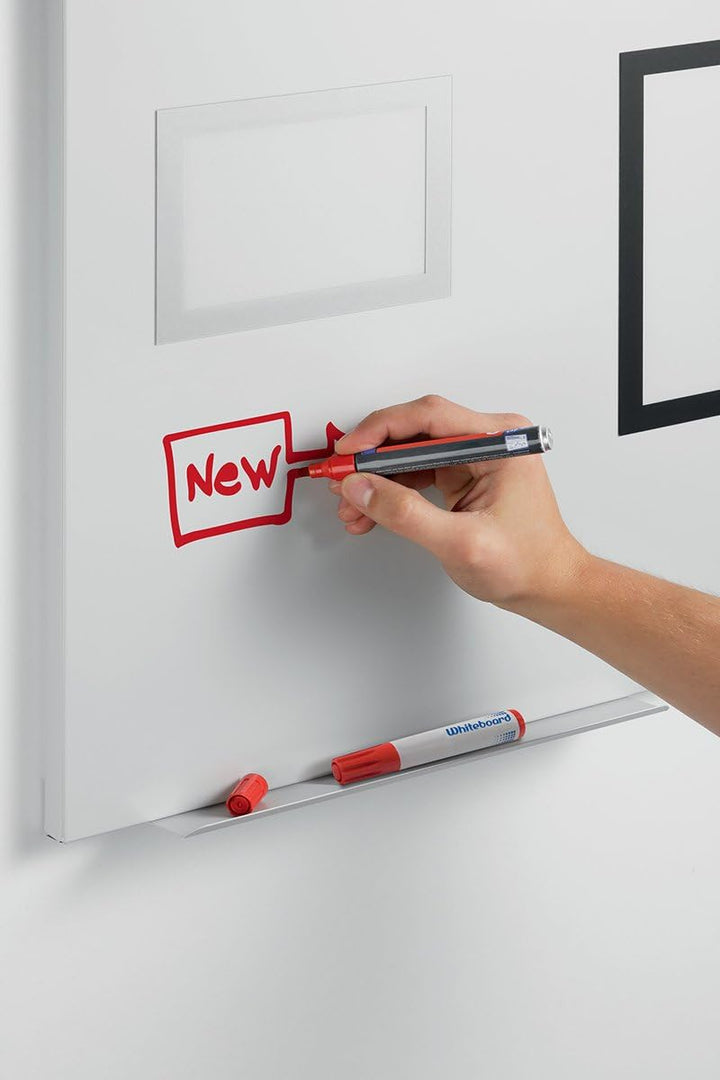 Durable Duraframe Magnetic Board S (Magnettafel inkl. Info-Rahmen und Magnete) grau, 500110 450 x 60
