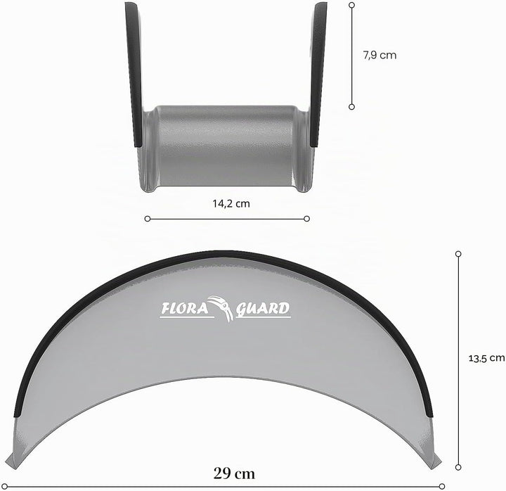 FLORA GUARD Schlauchhalter, Gartenschlauchhalter, Metall, Wandschlauchhalter korrosionsbeständige Sc
