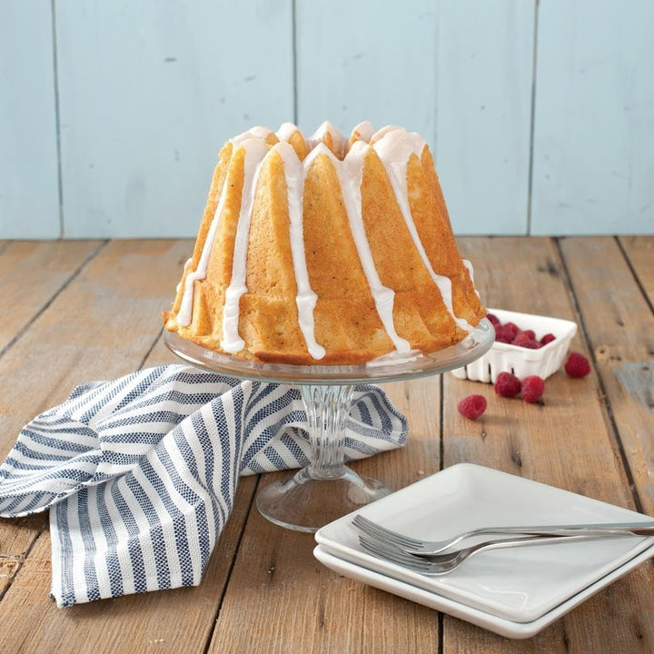 Nordicware Backform Gugelhupf, Aluminiumguss, Silber, 22,9 x 22,9 x 13,5 cm, Silber