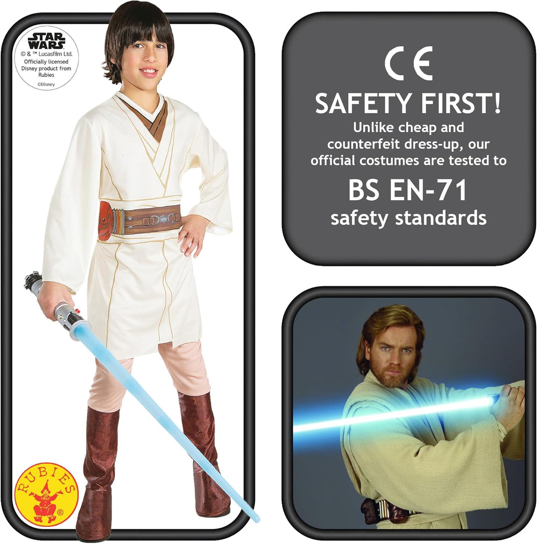 Rubie's Official Disney Star Wars Obi-Wan Kenobi Child Costume, Kids Fancy Dress, M