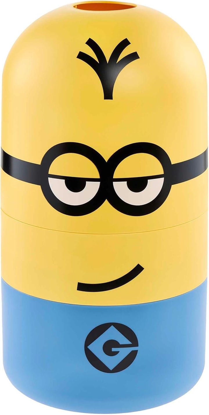 keeeper minions Aufbewahrungsbehälter Kevin, 20 x 20 x 38 cm, 10 l, Stapelbar und leicht zu öffnen,