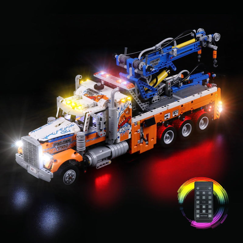 cooldac Led Beleuchtungsset für Lego Technic Schwerlast-Abschleppwagen Modellbauset, Lego Technik Kr