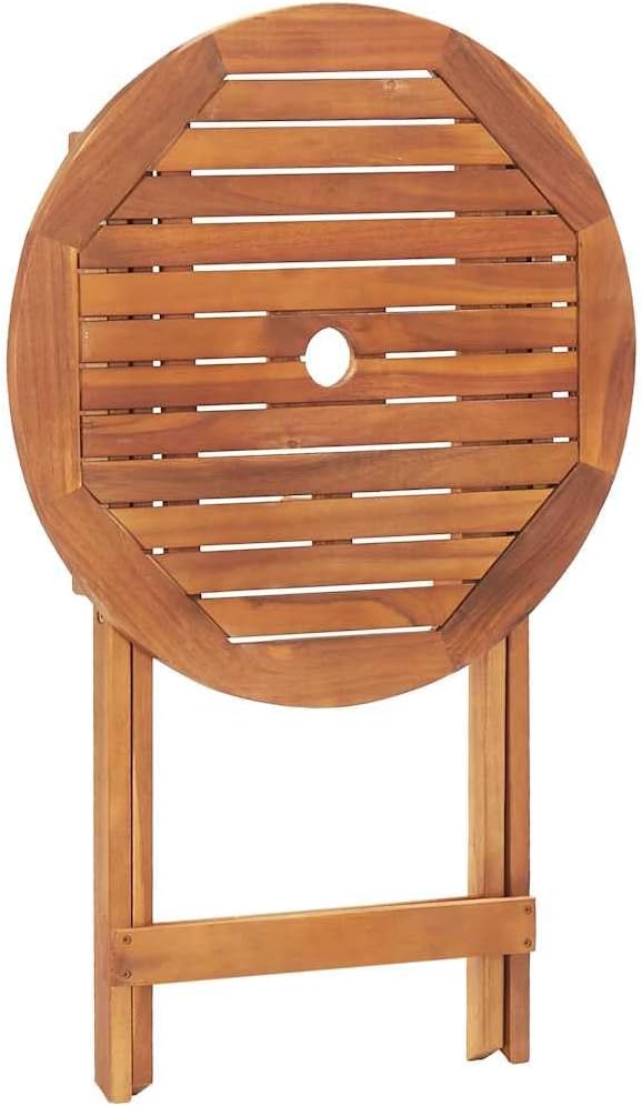 vidaXL Akazienholz Massiv Gartentisch Klappbar Bistrotisch Klapptisch Holztisch Garten Tisch Esstisc