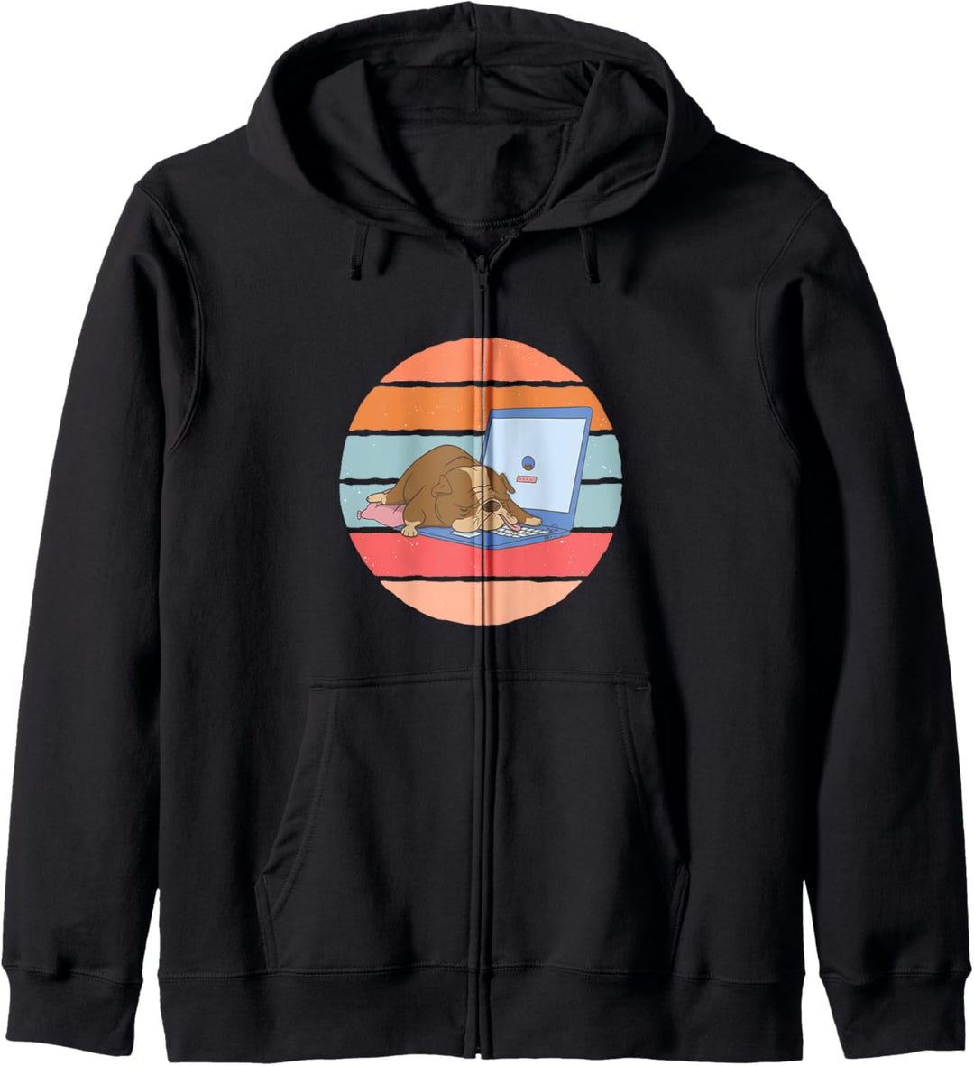 Bulldog Homeoffice Kapuzenjacke