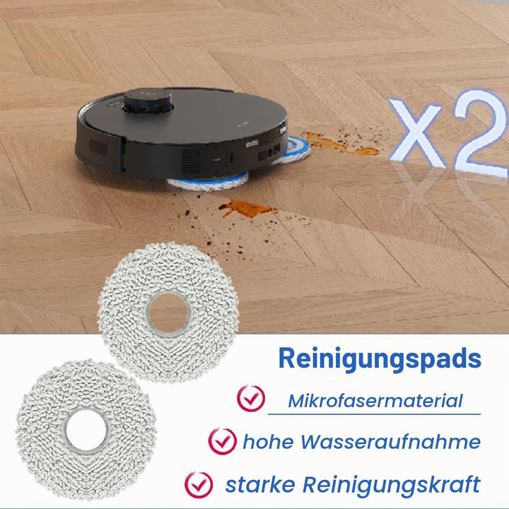 Ersatzteile Set für ECOVACS DEEBOT T30S / T30S PRO, Zubehör mit 1 Hauptbürste, 4 Staubbeutel, 6 Wisc
