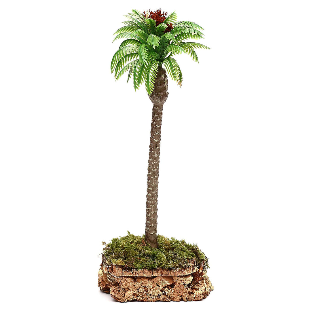 Holyart Palme mit Basis aus Kork, 20 cm Reale Höhe