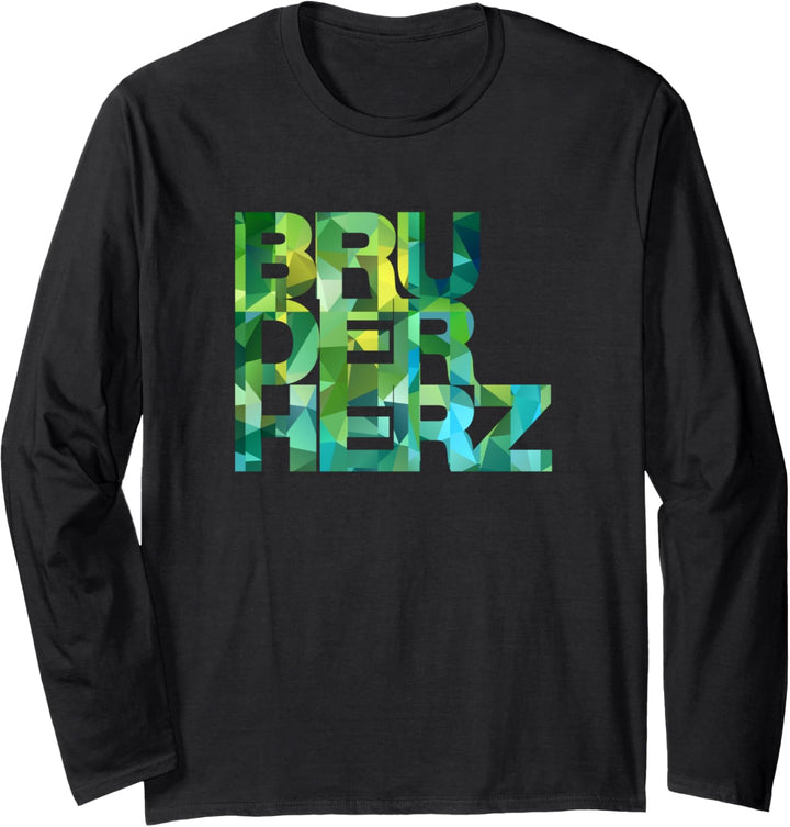 Bestes Geschenk für deinen Bruder. BRUDERHERZ Langarmshirt