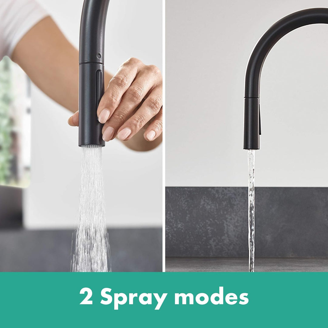 hansgrohe Küchenarmatur Talis M54 (Wasserhahn Küche, 360° schwenkbar, ausziehbare Brause mit 2 Strah