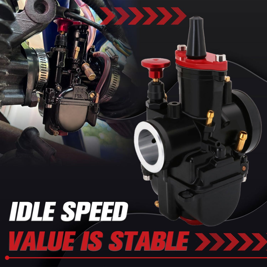 Motorrad PWK 26 mm Vergaser für 75 cc 80 cc 100 cc 125 cc ATV Dirt Bike – Schwarz PWK-A 26MM, PWK-A