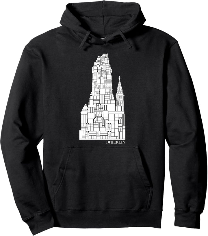 Berlin Design - Gedächtniskirche - I Love Berlin Pullover Hoodie