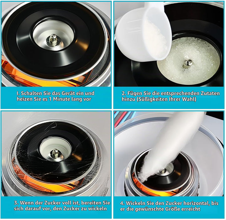 Zuckerwattemaschine Für Zuhause, Zuckerwatte Maschine, Retro Cotton Candy Machine, 450w Für Verschie