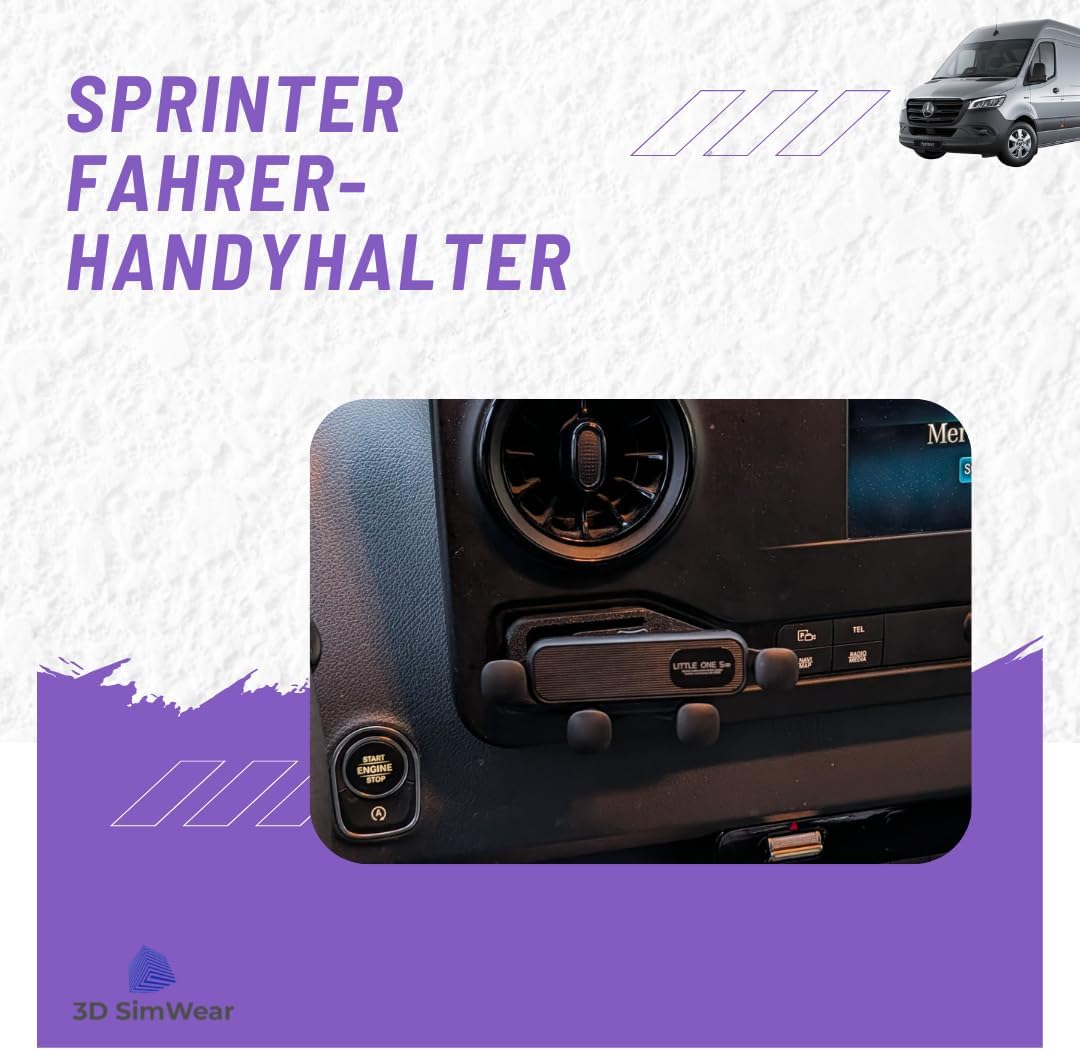 Generisch Logic-Mount Sprinter-Edition: Profi-Smartphonehalter für Mercedes Sprinter 906/907 Bj. 202