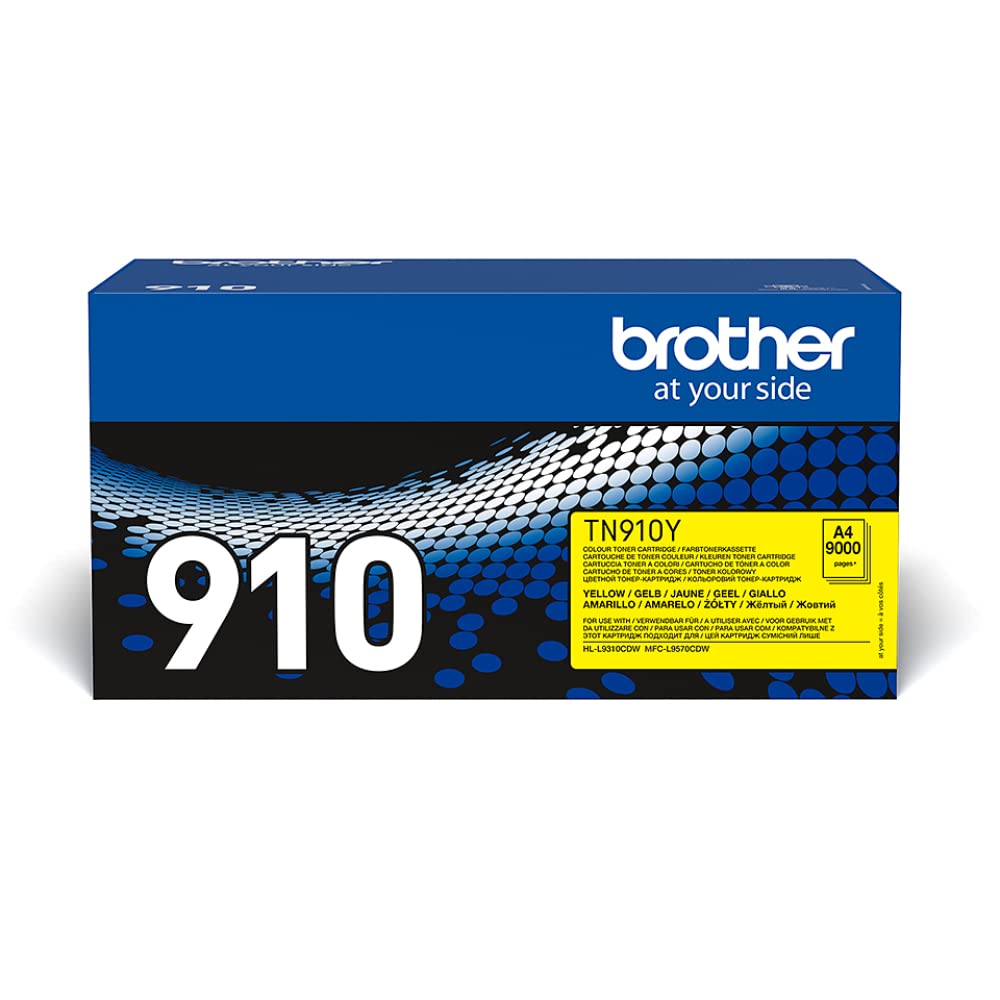 Brother Original Ultra-Jumbo-Tonerkassette TN-910Y gelb (für Brother HL-L9310CDW, HL-L9310CDWT, HL-L