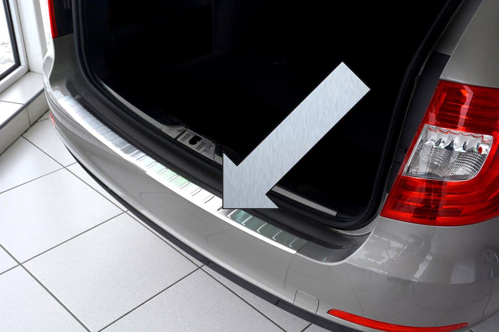 Spangenberg Edelstahl Ladekantenschutz passend für Skoda Superb II Kombi ab Facelift Baujahre 06.201