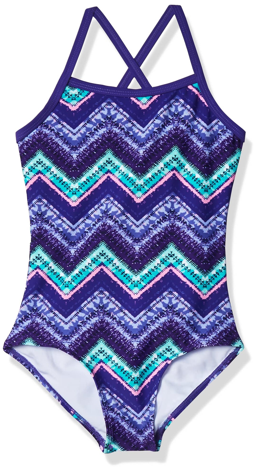 Kanu Surf Mädchen Kirsten Badeanzug Chevron Beach Sport Banded Einteiler Badeanzug 3 Jahre Kirsten Z