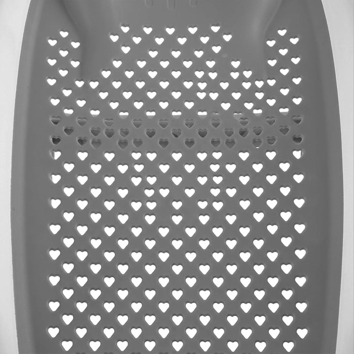 Relaxdays Baby-Badehilfe Set, mit Haarwaschbecher, tränenfrei, grau, grau