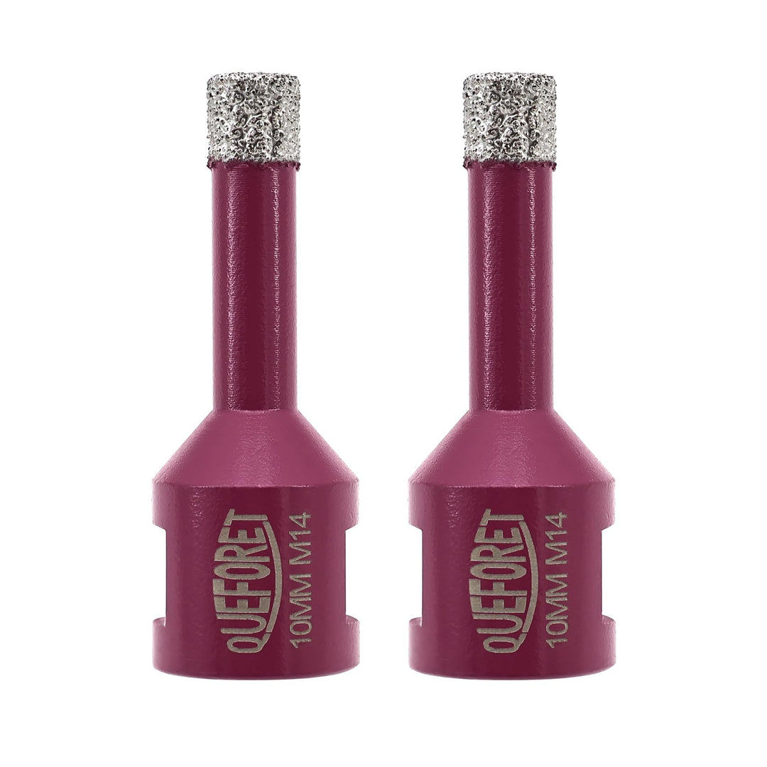 Diamant Fliesenbohrer Set 10mm x M14-2 Stücke Bohrkronen für Fliesen Keramik Porzellan Marmor Granit
