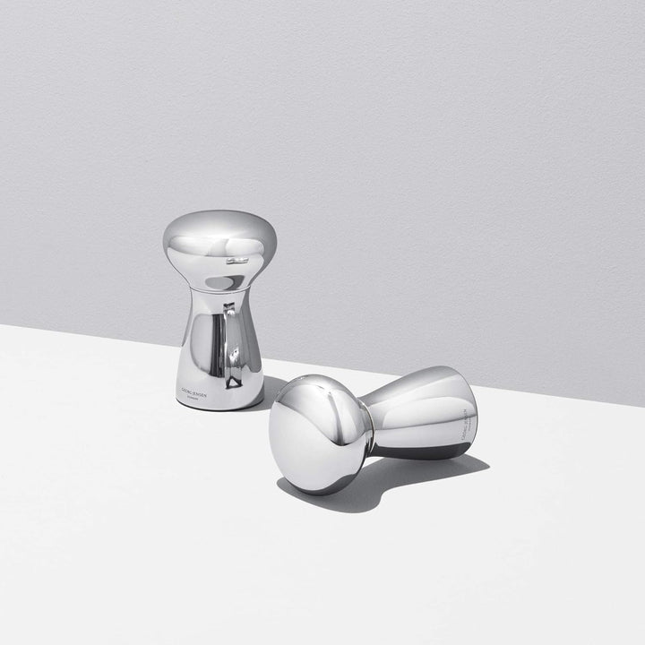 Georg Jensen GJ 224322 Bistro Salz Pfeffermühle Set aus 2 Stück, Edelstahl, stainless steel, 1,12 x