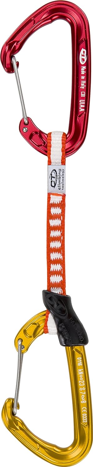 Climbing Technology Fly-Weight Evo Set DY, Aufschub Unisex - Erwachsene, Rot/Gold, 12 cm