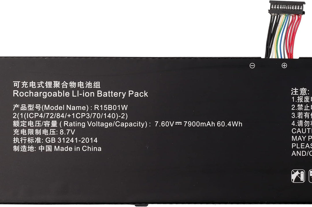 Swark Laptop Akku R15B01W R15BO1W Kompatibel mit Xiaomi Mi Pro 15.6 INCH TM1701 171501-AQ/AL/AF Repl