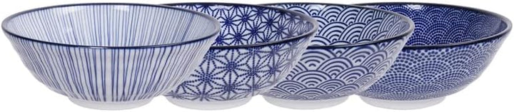 Nippon Blue Assorted Designs Ramen Bowl 21x7.8cm 1000ml 4pcs ASS-1 1/12
