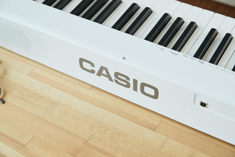 Casio CDP-S110WE Digitalpiano mit 88 gewichteten Pianotasten, weiss Weiss Single, Weiss Single