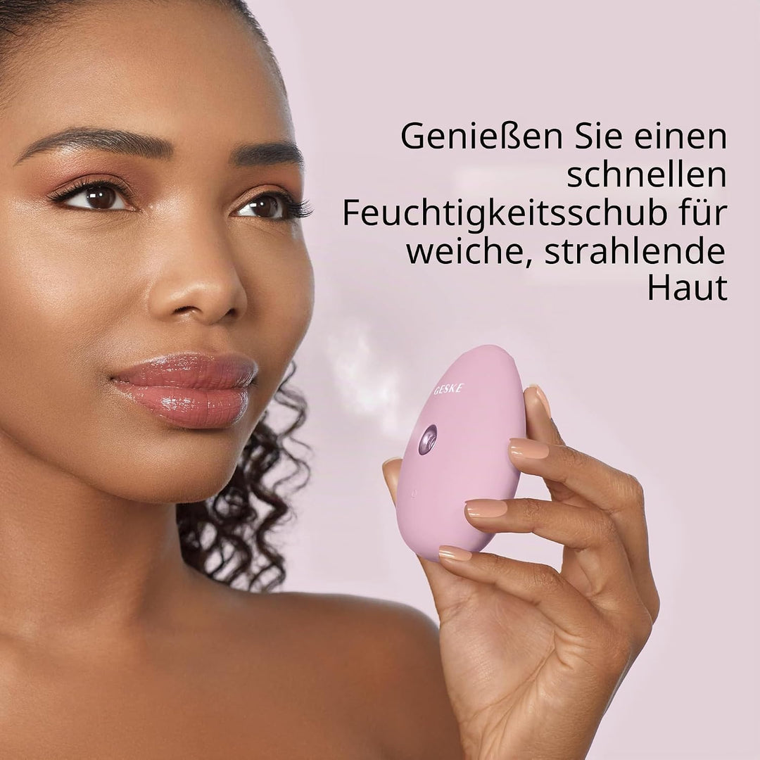 GESKE | SmartAppGuided™ Facial Hydration Refresher | 4 in 1 | Wasserzerstäuber | Gesichtsdampfer | W