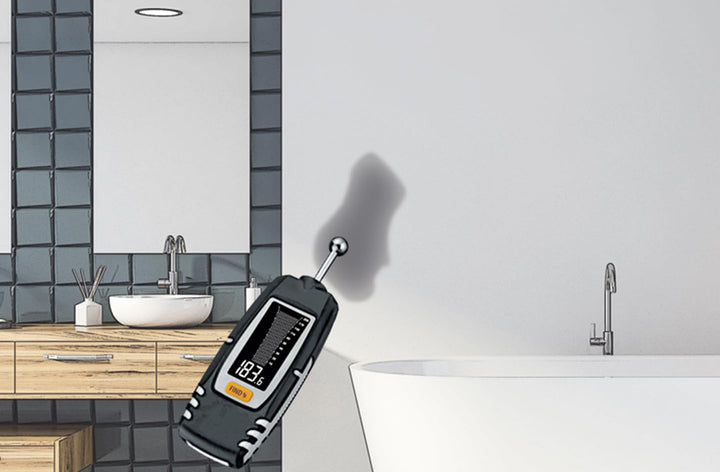 Laserliner WetFinder, Materialfeuchtemessgerät für Wand, Boden & Decke | Zerstörungsfreier Feuchtigk
