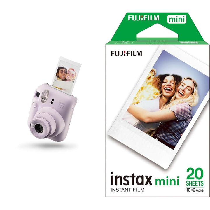 INSTAX Mini 12 Sofortbildkamera Lilac-Purple + Mini Film Standard (20/PK) Lilac-Purple mit Instant F