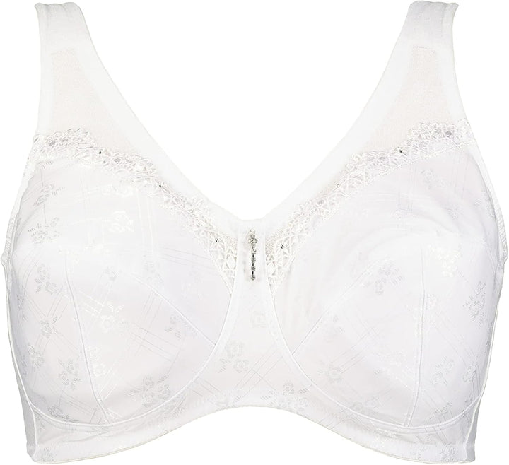 Ulla Popken Damen Entlastungs, Bügel, Strassanhänger, Cup C-G BH 100F Weiss, 100F Weiss