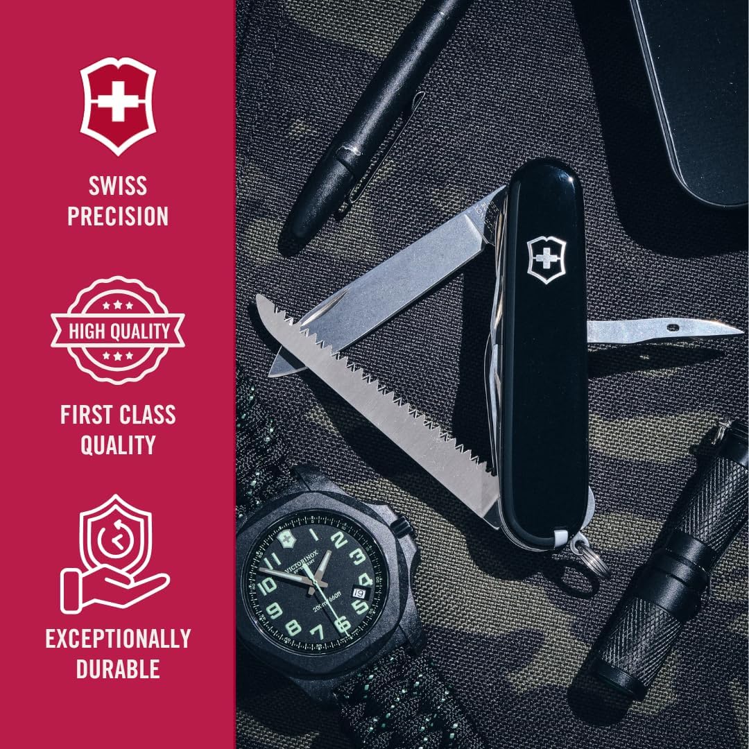 Victorinox Schweizer Taschenmesser Huntsman, Multitool, Swiss Army Knife mit 15 Funktionen, Klinge,