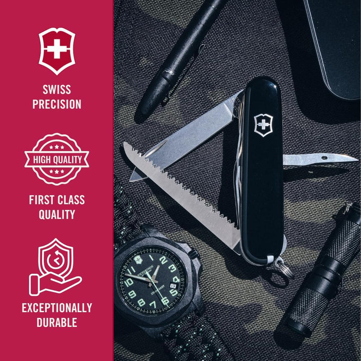 Victorinox Schweizer Taschenmesser Huntsman, Multitool, Swiss Army Knife mit 15 Funktionen, Klinge,