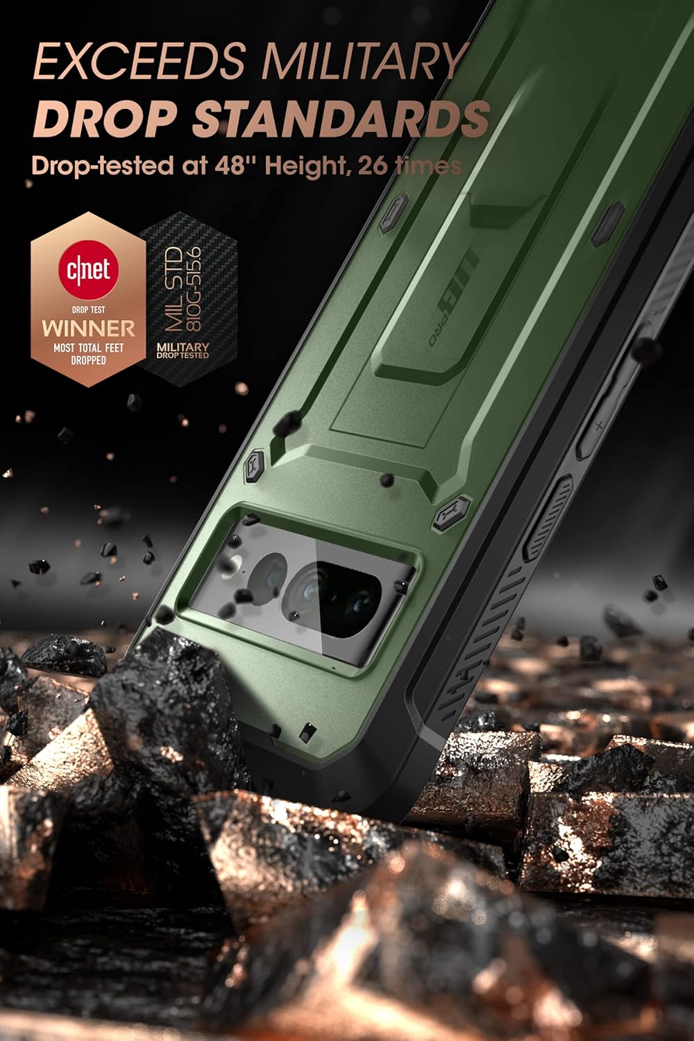SUPCASE Unicorn Beetle Pro Series Hülle für Google Pixel 7 Pro (2022 Release), Ganzkörper-Schutzhüll