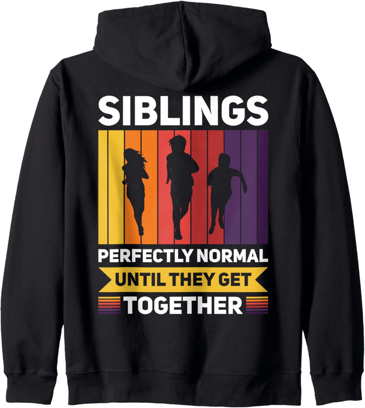 Geschwister Partnerlook Bruder Schwester Together Kapuzenjacke