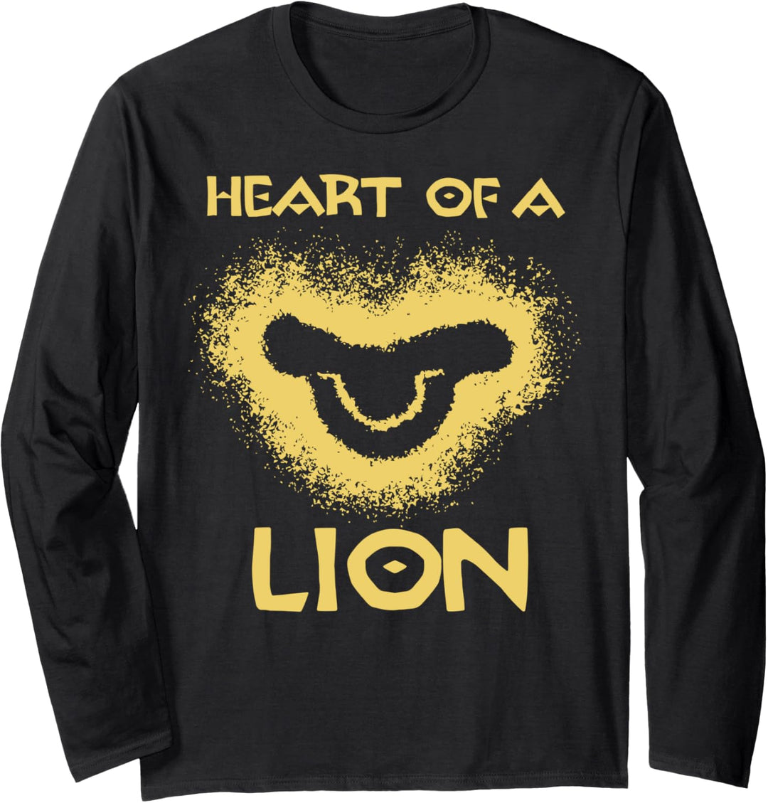 Disney The Lion King Heart Of A Lion Young Simba Logo C1 Langarmshirt