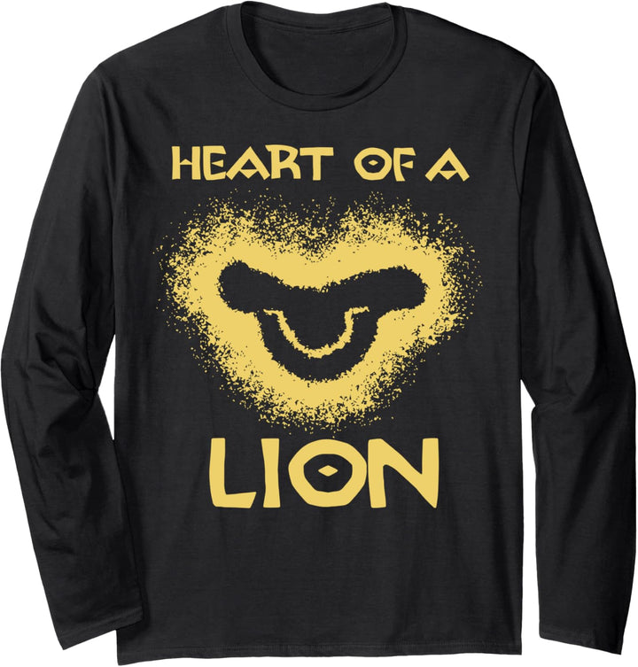 Disney The Lion King Heart Of A Lion Young Simba Logo C1 Langarmshirt