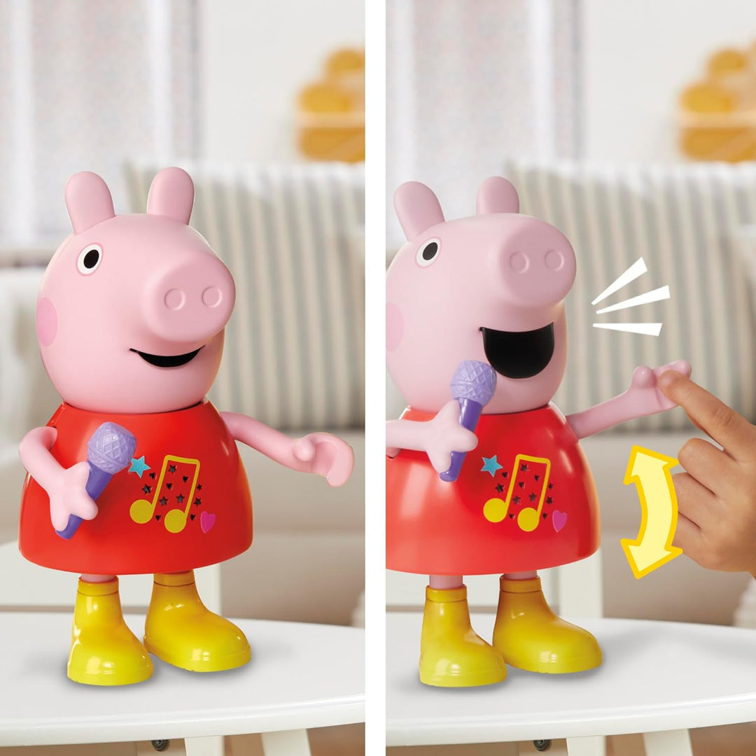 Peppa Pig Plauder- & Singspass Peppa Puppe, Pink, 20 cm Talk and Sing, Talk and Sing