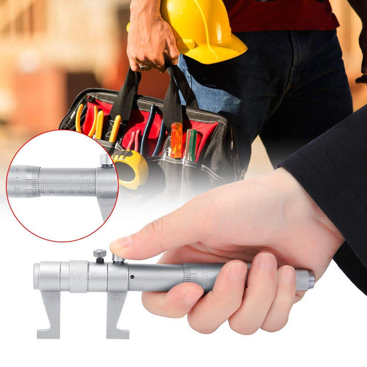 Okuyonic Innenmikrometer, 25-50mm/50-75mm Innendurchmesser Messwerkzeug Klare Laserbeschriftung Edel