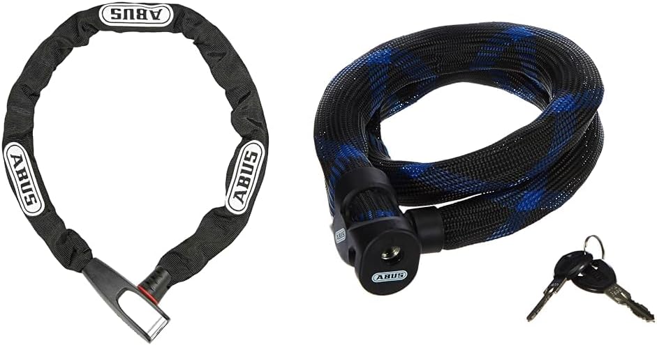 ABUS Kettenschloss Steel-O-Chain 8807K – Flexibles Fahrradschloss aus gehärtetem Stahl – ABUS-Sicher
