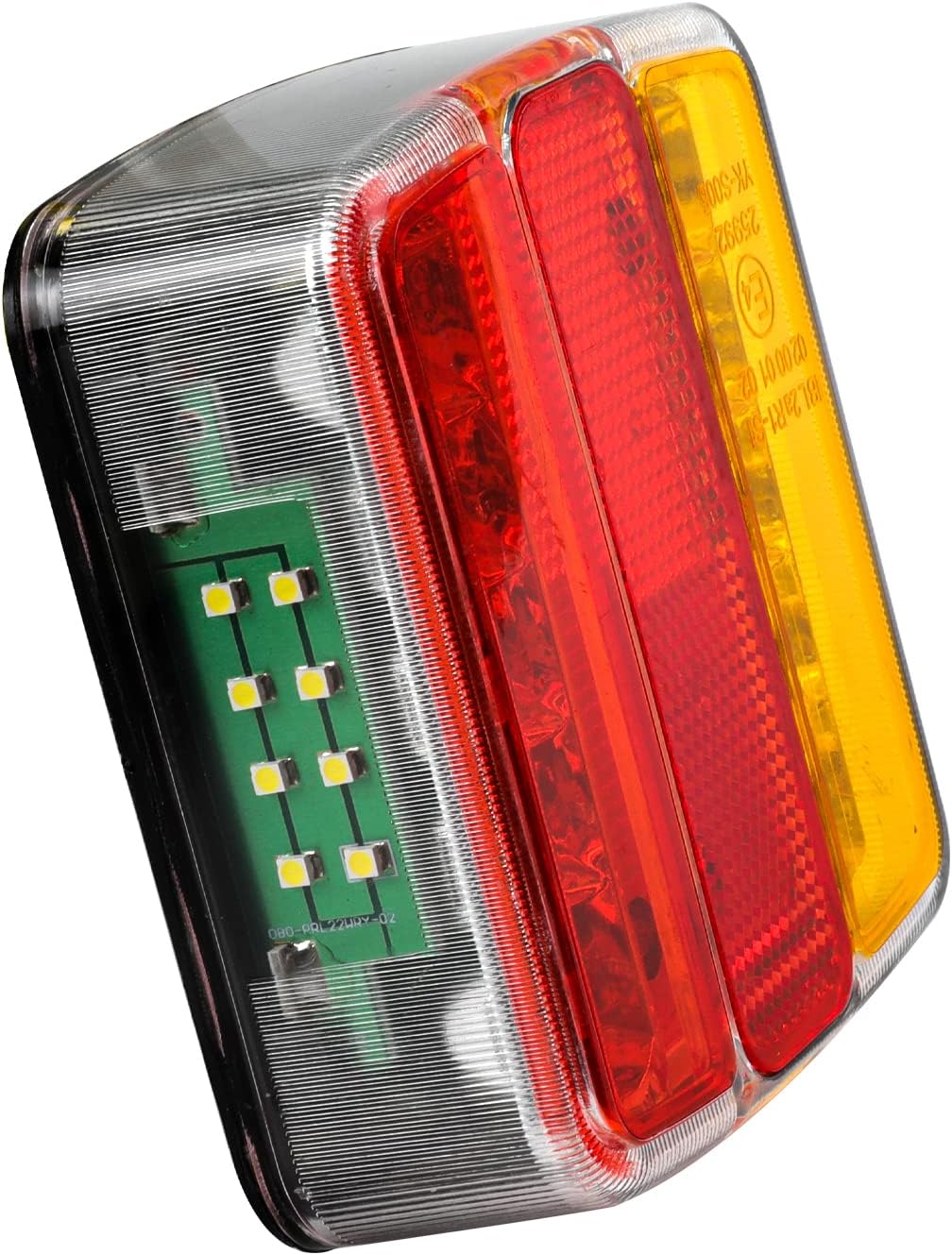 Yuanjoy 2 Stück 12 V LED-Rücklichter für Anhänger, 5 Funktionen - mit Bremslichter, Blinker, Positio