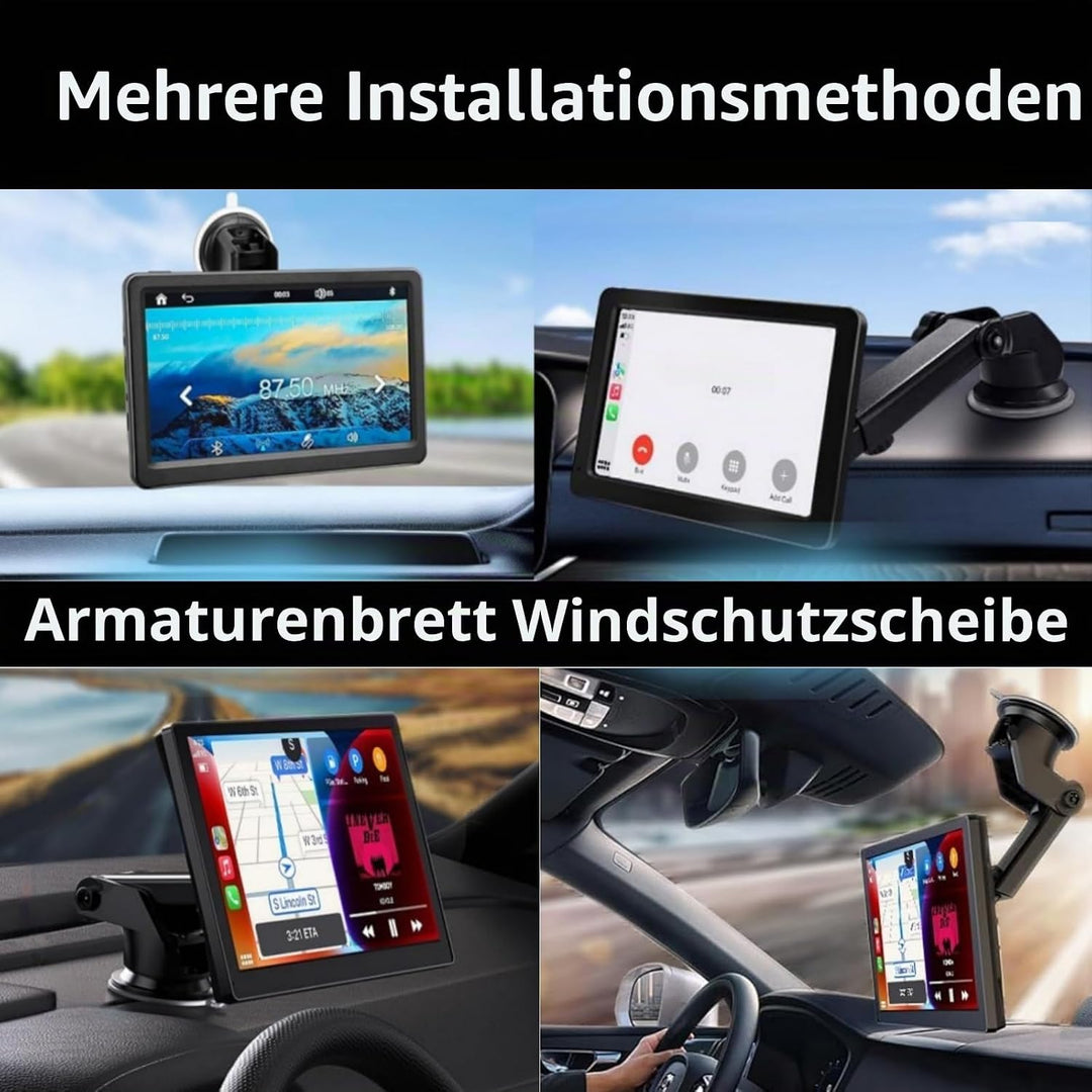 Epronic Flexibel Armaturenbrett Halterung für Wirelss Apple Carplay Bildschirm, Saugnapf Halterung f