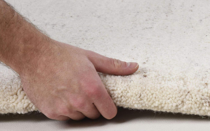 Original marokkanischer Berber Teppich aus 100% nachhaltiger Schurwolle (Wollsiegel); handgeknüpft,