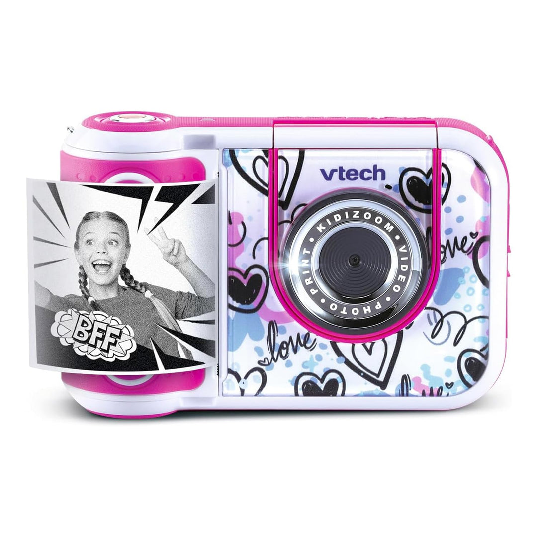 VTech Kidizoom Printcam Rosa, Kamera für Kinder mit 40+ Spezialeffekten, Sofortkamera für Kinder, Th