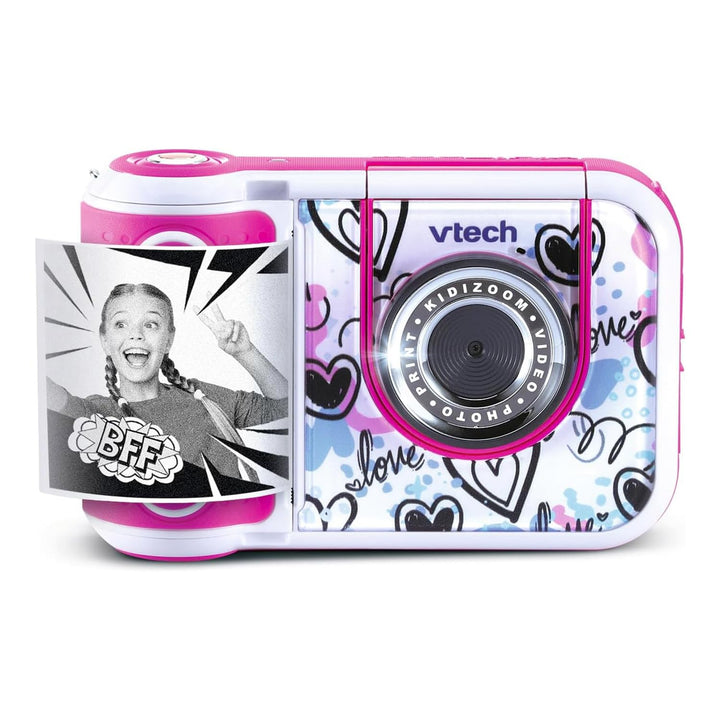 VTech Kidizoom Printcam Rosa, Kamera für Kinder mit 40+ Spezialeffekten, Sofortkamera für Kinder, Th