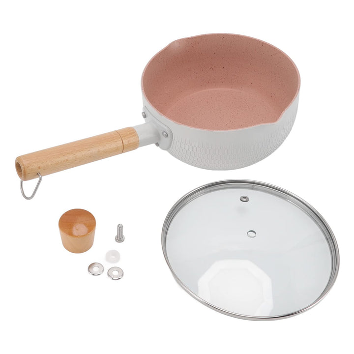 Sossenpfanne, Antihaft-Aluminiumlegierung, Multifunktionaler Milchtopf Mit Holzgriff, Kochpfanne Im
