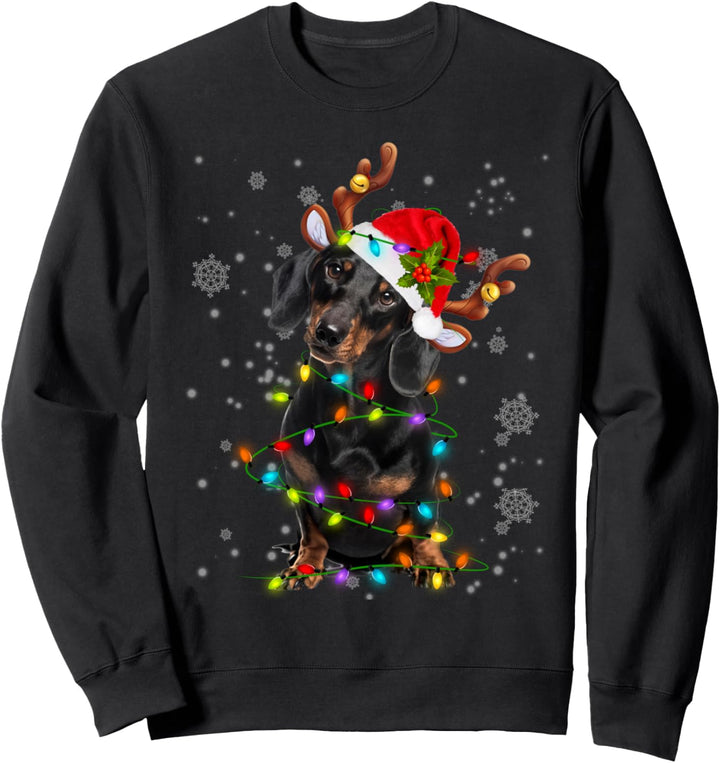 Dackel Rentier Weihnachten Dackel Mama & Papa Xmas Geschenk Sweatshirt