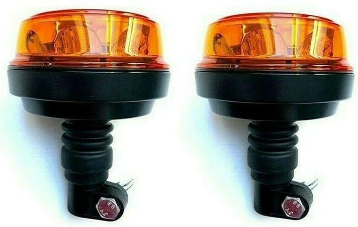 MelTruck® 2x LED Rundumleuchte 4 Blitzmuster Warnleuchte 12V 24V E9 für LKW PKW Traktor